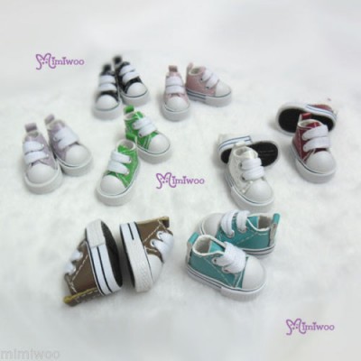1/6 Bjd Neo Blythe Doll PU Leather MICRO Shoes Sneaker White SHP125WHE